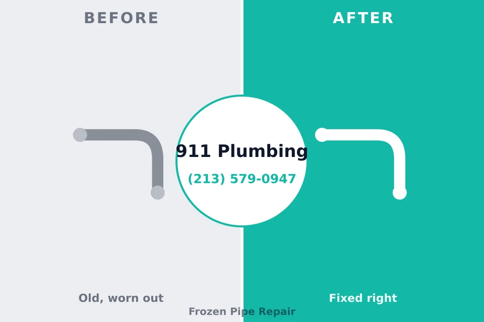 Before and after: plumbing repair Land O' Lakes, FL